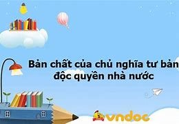 Chủ Nghĩa Tư Bản Độc Quyền Nhà Nước Là Gì