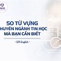 Tin Học Chuyên Ngành Tiếng Anh Là Gì